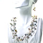 Multi-strand multi-colour freshwater pearl necklace and earrings.