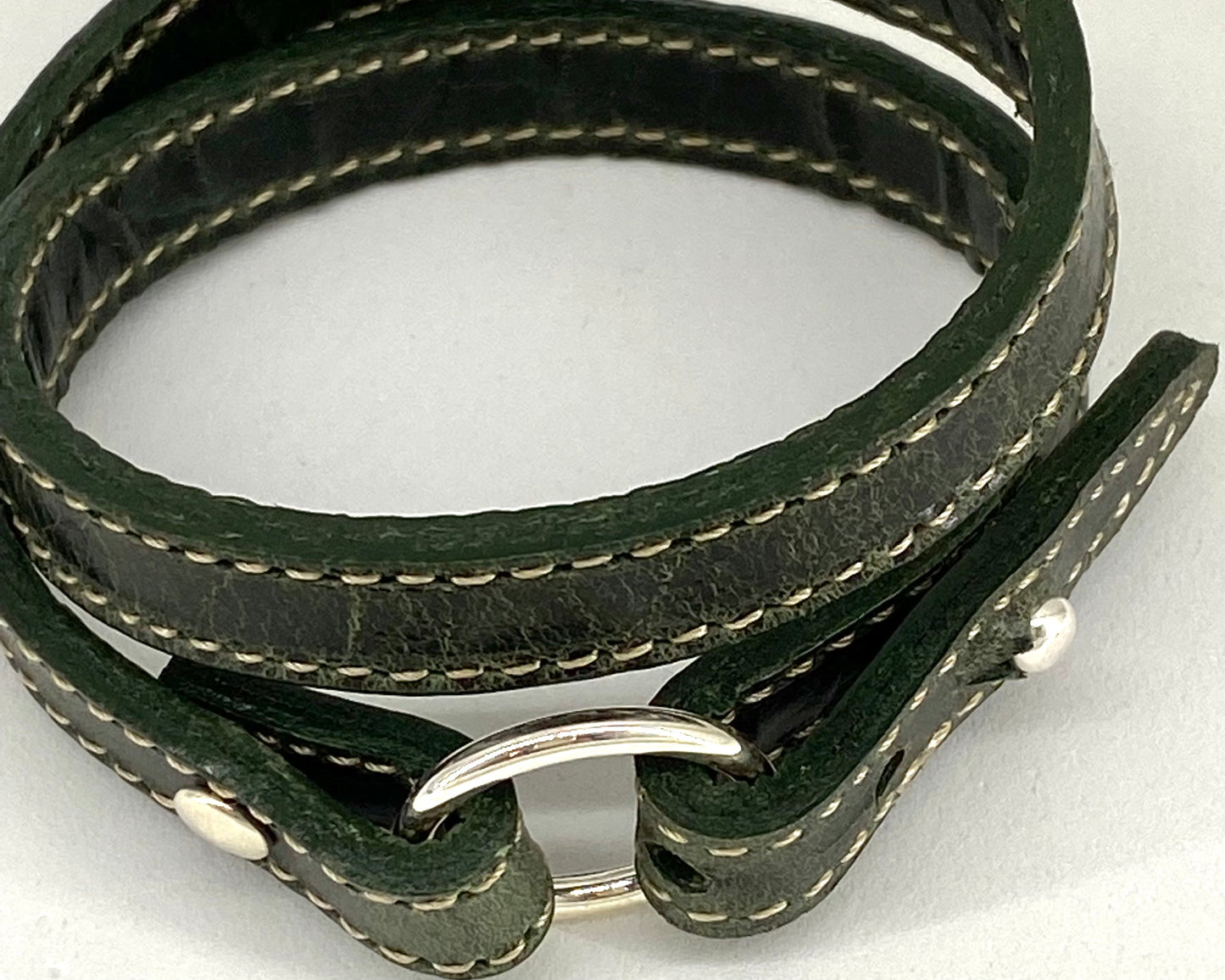 Circle Wrap Leather Bracelet