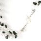 Black and White or Clear Multi Strand Necklace