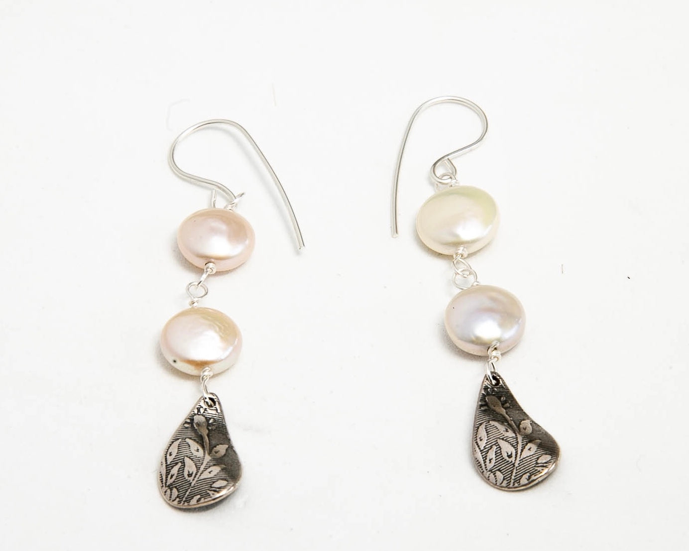 Coins and Leaf Earrings