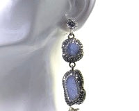 Druzy and Marcasite Earrings