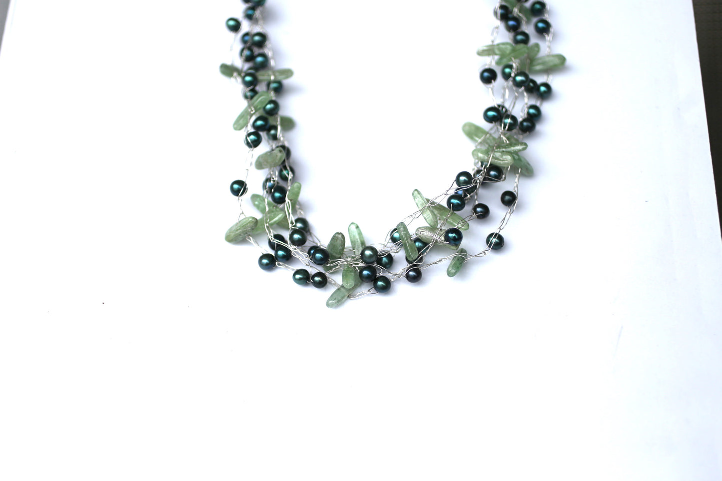 Forest Green Woven Necklace