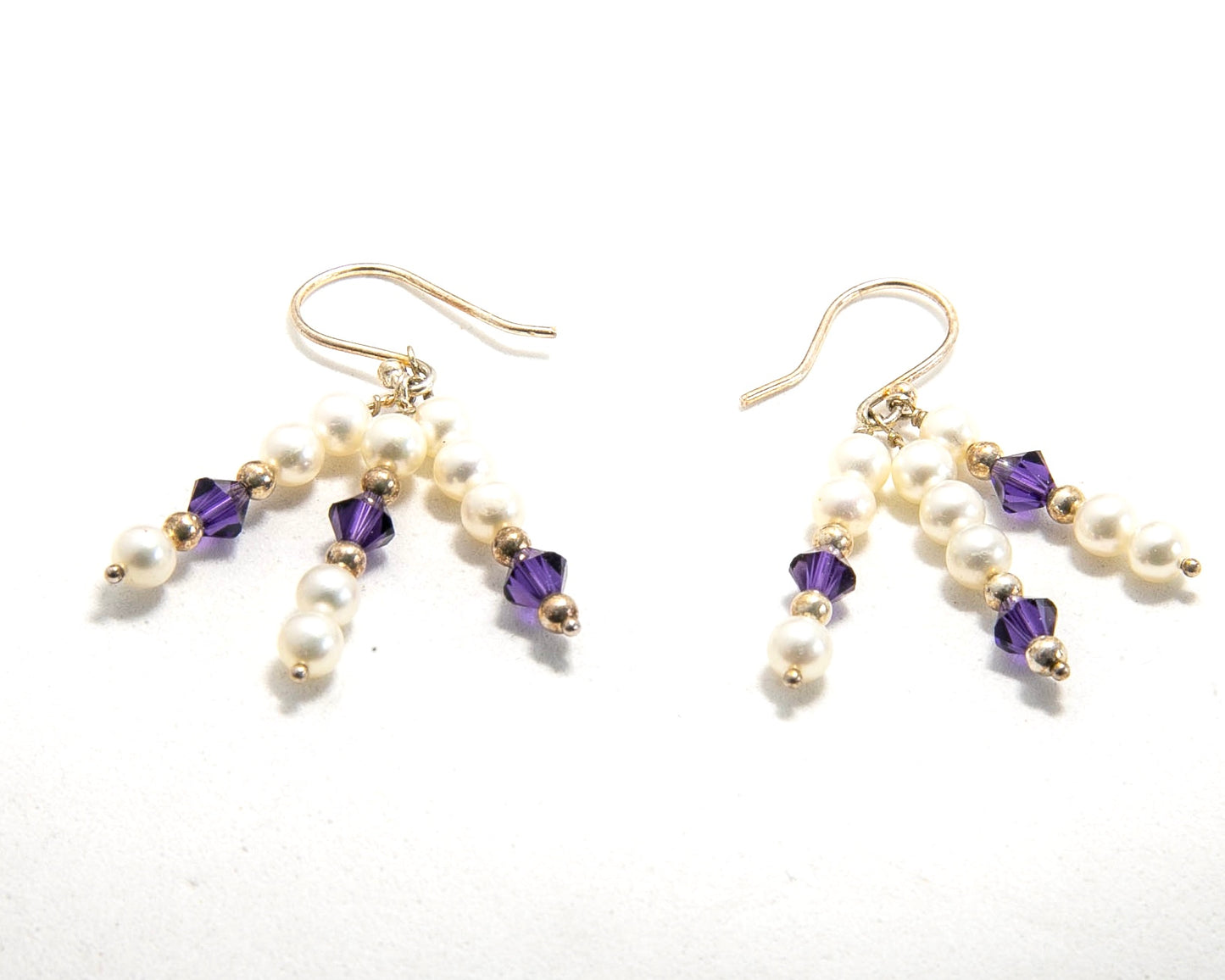 Fresh Water Pearls and Swarovski Crystal Earrings