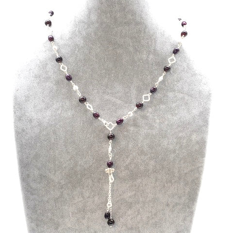 Garnet and Wine Necklace