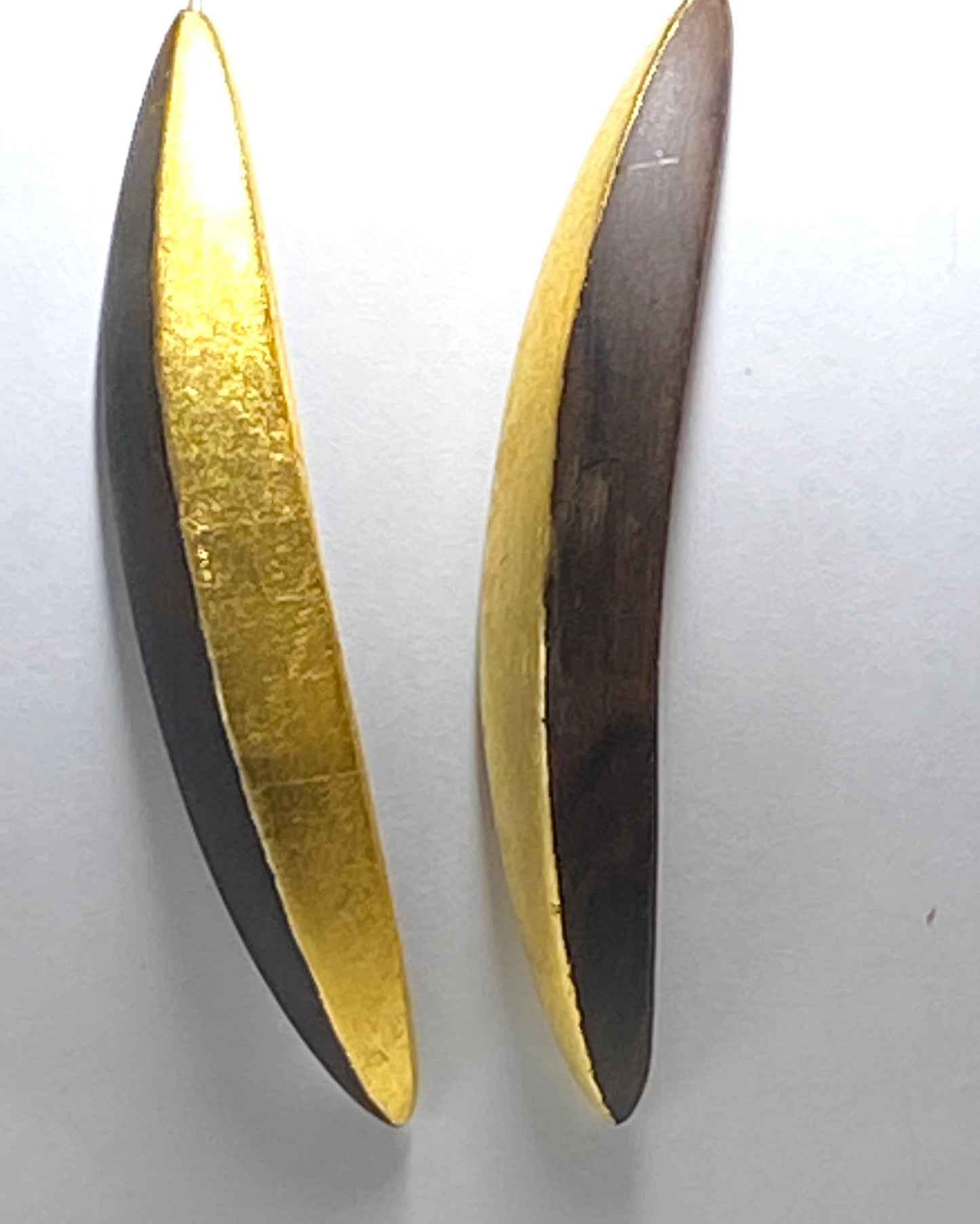 Statement Gold and Ebony Earrings