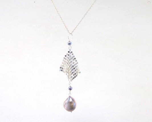 Freshwater Pearl and Sterling Silver Pendant