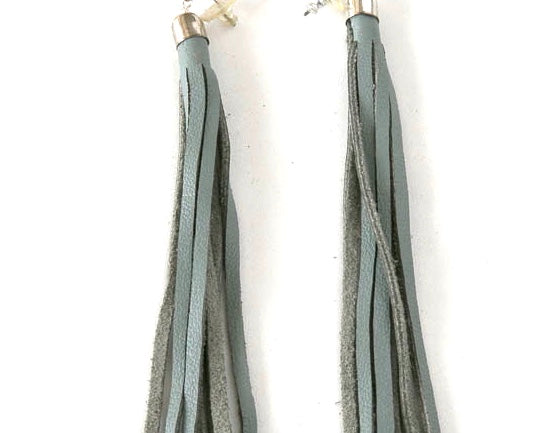 Leather Tassel Earrings