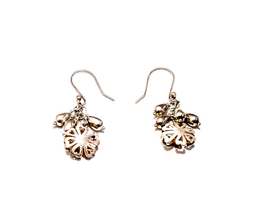 Sterling Silver Flower Earrings