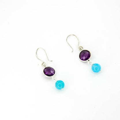 Coloured Gemstone Earrings