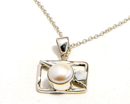 Mabe Fresh Water Pearl and Sterling Silver Pendant