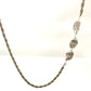 Freshwater Pearl and Sterling Knit Chain