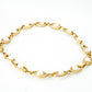 Golden Oval and Freshwater Pearl Necklace