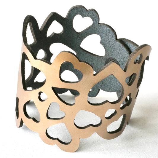 All Heart Leather Bracelet by Pret-A-Porter Jewels