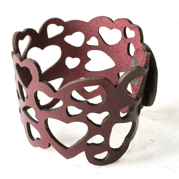 All Heart Leather Bracelet by Pret-A-Porter Jewels