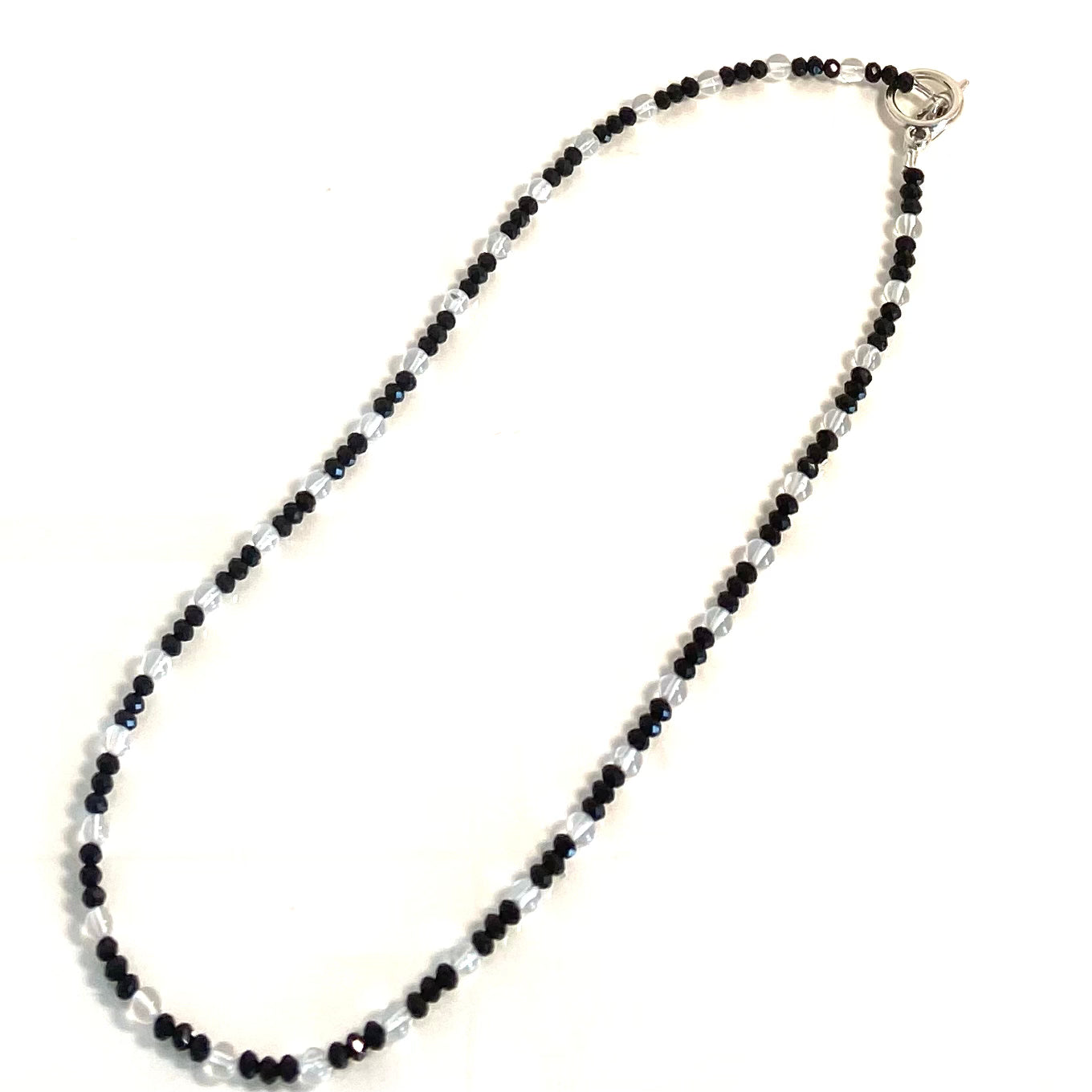 Onyx and Quartz Necklace
