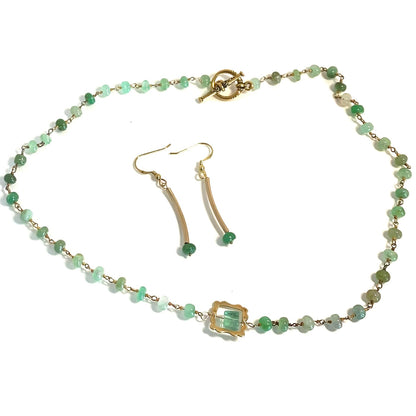 Luscious Green Prehnite Necklace