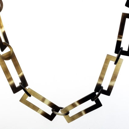 Square Natural Chain Necklace