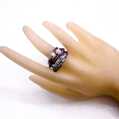 Birthstone Power Leather Ring